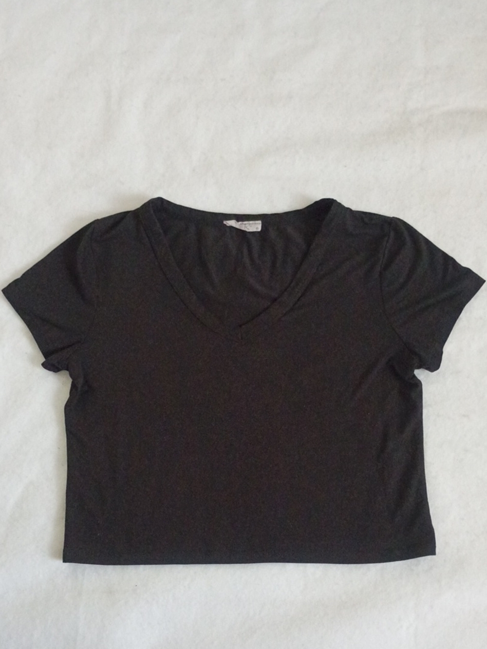 Olivia Rae Black V-Neck Crop Top
